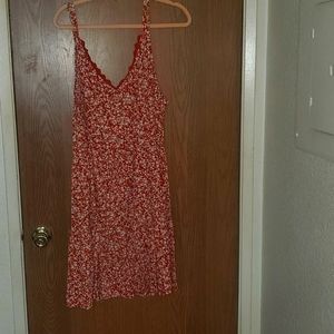 Burt orange floral dress